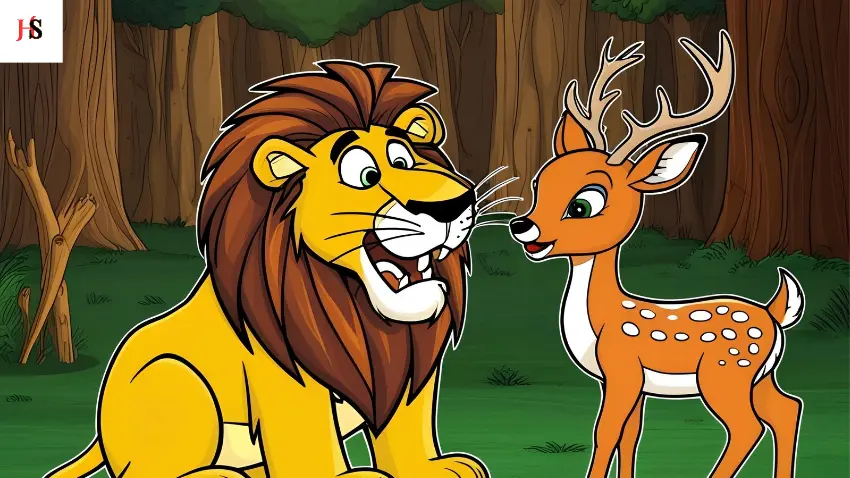 शेर और हिरण की कहानी हिंदी में: story of lion and deer in hindi